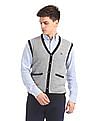Arrow Sports V-Neck Sleeveless Cardigan