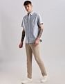 Calvin Klein Jeans Mens Blue Solid Shirt