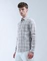 Flying Machine Grid Tattersall Checked Digitopia Shirt