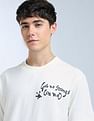 Flying Machine Relaxed Fit Typographic Printed T-Shirt