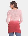 U.S. Polo Assn. Women Ombre Patterned Knit Sweater