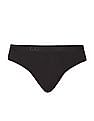 Calvin Klein Underwear Men Black Solid Elasticized Brand Waist Briefs