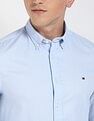 Tommy Hilfiger Solid Slim-Fit Dobby Woven Shirt