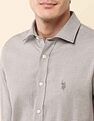 U.S. Polo Assn. Tailored Fit Pure Cotton Dobby Shirt