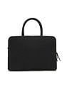 Tommy Hilfiger Solid Black PU Hand Bag