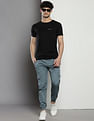 Calvin Klein Skinny Fit Badge Logo Cargo Pants