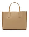 Tommy Hilfiger Solid Khaki Pu Handbags