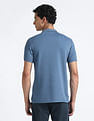 Flying Machine Horizontal Stripe Cotton Polo Shirt