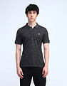 Flying Machine Floral Printed Cotton Polo Shirt