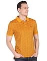 AD by Arvind Modern Abstract Print Polo Shirt