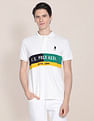 U.S. Polo Assn. Panelled Brand Embroidery Polo Shirt