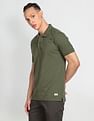 Flying Machine Solid Pique Polo Shirt