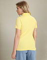 U.S. Polo Assn. Women Typographic Print Pique Polo Shirt