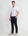 Arrow Sports Slim Fit Solid Trousers