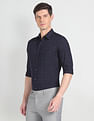 Arrow Newyork Windowpane Check Twill Shirt
