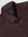 Arrow Floral Print Cotton Twill Shirt