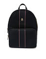 Tommy Hilfiger Solid Blue Nylon Backpack