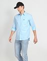 Arrow Sports Horizontal Stripe Slim Fit Shirt
