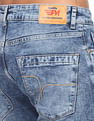 Flying Machine Stone Wash Mankle Slim Fit Jeans