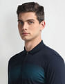 Arrow Newyork Colour Block Zipper Polo Shirt