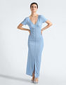 Calvin Klein Crinkle Short Sleeve Maxi Dress