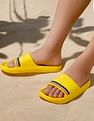 U.S. Polo Assn. Men Easton Yellow Foam Walk Sliders