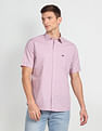 Arrow Sports Horizontal Stripe Slim Fit Shirt
