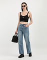 Calvin Klein Jeans Mid Rise Wide Leg Jeans