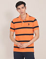 U.S. Polo Assn. Striped Pique Polo Shirt
