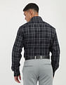 Tommy Hilfiger Large Melange Slim Fit Checked Shirt