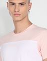 Flying Machine Colour Block Cotton T-shirt
