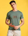 Flying Machine Crew Neck Graphic T-Shirt