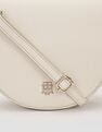 Tommy Hilfiger Solid Beige PU Sling Bags