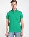 Tommy Hilfiger Solid Regular-Fit Cotton Polo Shirt