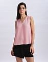 Calvin Klein Jeans Regular Fit Polyester V-Neck Tops