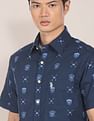 U.S. Polo Assn. Spread Collar Printed Casual Shirt