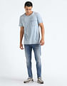 Flying Machine Slash Slim Tapered Fit Jeans