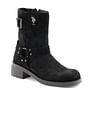 U.S. Polo Assn. Women Sabrina  Leather Engineer Boots