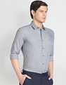 Arrow Newyork Houndstooth Slim Check Formal Shirt