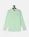 U.S. Polo Assn. Kids Boys Button Down Collar Solid Shirt