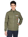 Flying Machine High Neck Appliqued Quilted Jacket