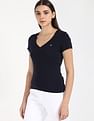 Tommy Hilfiger Solid Slim-Fit Cotton T-Shirt