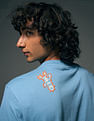 Flying Machine Graphic Printed  Pure Cotton Relaxed Fit T-shirt