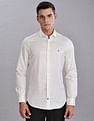 Tommy Hilfiger Self-Design Regular Fit Plain Woven Shirt