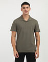 Calvin Klein Solid Pique Cotton Polo Shirt