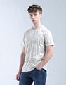 Flying Machine All Over Puff Printed Puff Digitopia T-Shirt