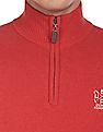 U.S. Polo Assn. Denim Co. High Neck Contrast Panel Sweater