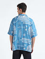 Flying Machine Graphic Print Oversized Shirt