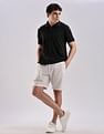 Calvin Klein Jeans Regular-Fit Solid Polyester Polo Shirt