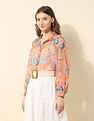 U.S. Polo Assn. Women Relaxed Fit Chiffon Sheer Shirt
